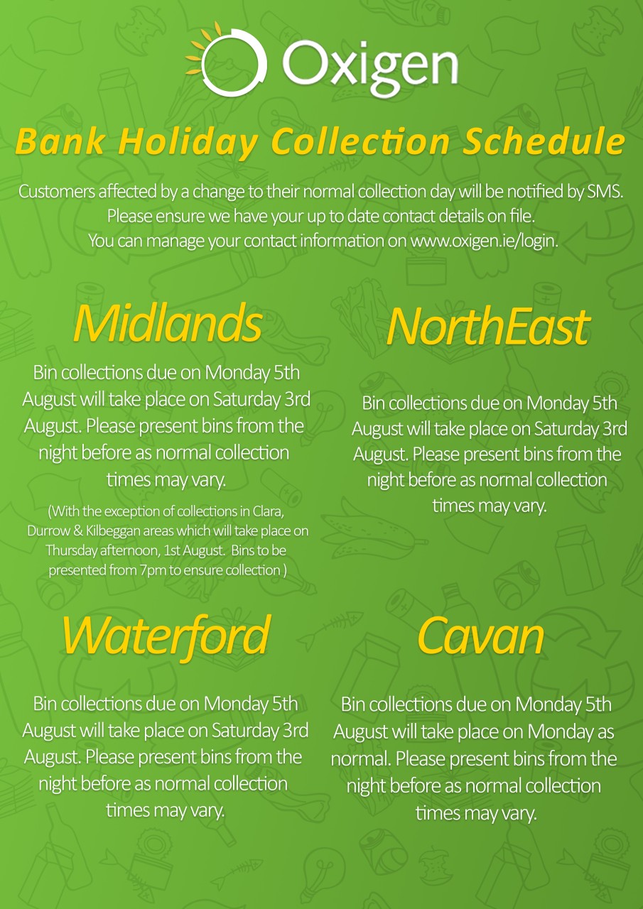 Bank Holiday Collection Dates